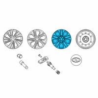 OEM Hyundai Santa Fe Wheel Assy-Aluminium Diagram - 52910-S2610
