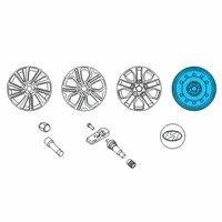 OEM 2020 Hyundai Santa Fe 19 Inch Wheel Diagram - 52910-S1310