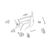 OEM Lincoln Town Car Door Latch Cable Diagram - F8VZ5421851AA