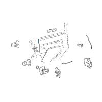 OEM 2003 Lincoln Town Car Door Latch Cable Diagram - F8VZ5421851AA