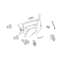 OEM 2002 Lincoln Town Car Handle Rod Diagram - F8VZ-5426596-AA