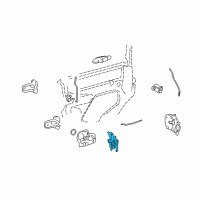 OEM 2006 Lincoln Town Car Lock Actuator Diagram - 7W1Z-5426594-A