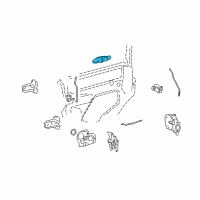 OEM 2004 Lincoln Town Car Handle, Outside Diagram - 6W1Z-5426604-AB