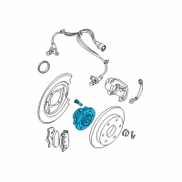 OEM 2010 Nissan Pathfinder Hub Assembly Rear Diagram - 43202-4X00A