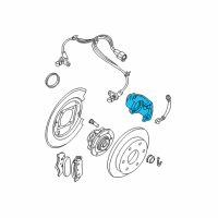 OEM 2005 Nissan Pathfinder CALIPER Assembly-Rear RH, W/O Pads Or SHIMS Diagram - 44001-EB30A