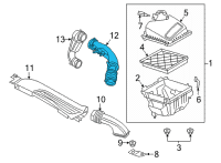 OEM Ford Maverick HOSE - AIR Diagram - LX6Z-9B659-J