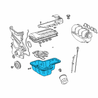 OEM 2004 Toyota Matrix Oil Pan Diagram - 12101-22040