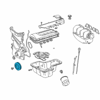 OEM Toyota Matrix Pulley Diagram - 13470-88600