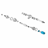 OEM Honda Joint, Inboard Diagram - 44310-TLA-305