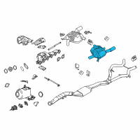 OEM 2009 BMW 335d Rear Muffler Left Diagram - 18-30-7-799-818