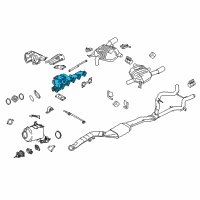 OEM 2009 BMW 328i xDrive Exhaust Manifold Diagram - 11-62-7-811-366