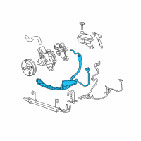 OEM Cadillac Pressure Hose Diagram - 19206607