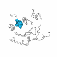 OEM 2009 Cadillac STS Power Steering Pump Diagram - 25900770