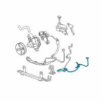 OEM 2011 Cadillac STS Lower Return Hose Diagram - 19419215