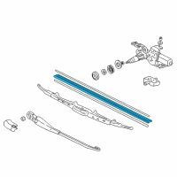 OEM 2001 Honda Odyssey Rubber, Blade (425MM) Diagram - 76632-S50-003