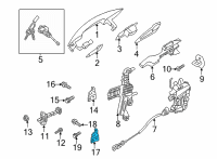 OEM Hyundai Ioniq Hinge Assembly-Front Door Upper, LH Diagram - 79310-1Y000