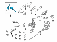 OEM 2021 Hyundai Elantra Key Sub Set-Door, Lh Diagram - 81970-AAA00