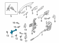 OEM Hyundai Elantra Checker Assembly-Front Door, RH Diagram - 76990-AA000