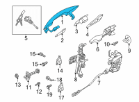 OEM 2022 Hyundai Elantra Handle Assembly-Door Outside, RH Diagram - 82661-AA210