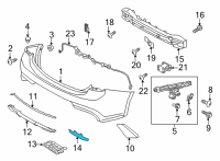 OEM Kia Rio Lamp Assembly-Rear R/REF Diagram - 92405H9500