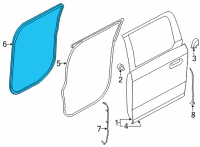 OEM 2021 Ford F-350 Super Duty Weatherstrip On Body Diagram - KL3Z-16253A11-A