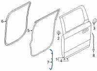 OEM 2021 Ford F-150 WEATHERSTRIP Diagram - ML3Z-1625324-B