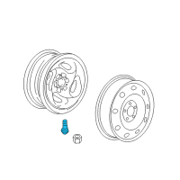 OEM Chrysler Stem-Wheel Valve Diagram - 4743278AA