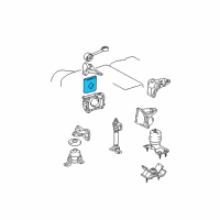 OEM 2002 Lexus RX300 Bracket, Engine Mounting, NO.2 RH Diagram - 12316-20030