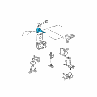 OEM Lexus RX300 Bracket, Engine Mounting Control(For Transverse Engine) Diagram - 12313-20030