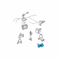 OEM 2001 Lexus RX300 Insulator, Engine Mounting, LH(For Transverse Engine) Diagram - 12372-20030