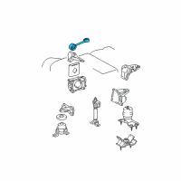 OEM 2003 Lexus RX300 Rod, Engine Moving Control Diagram - 12363-20040