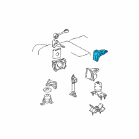 OEM 1999 Lexus RX300 Bracket, Engine Mounting, Rear(For Transverse Engine) Diagram - 12321-20070