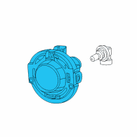 OEM Dodge Front Fog Lamp Diagram - 5182021AB