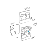 OEM Chevrolet K1500 Suburban Window Switch Diagram - 15151434
