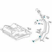 OEM 2003 Toyota Prius Elbow Clamp Diagram - 90959-04001