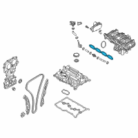 OEM 2017 Kia Optima Gasket-Intake Manifold Diagram - 283132GTA0
