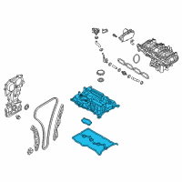 OEM Hyundai Santa Fe Sport Cover Assembly-Cylinder Head Diagram - 22400-2GGB0