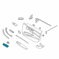 OEM 2015 BMW 335i GT xDrive Door Window Switch Front Left Diagram - 61-31-9-362-120