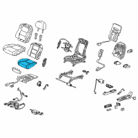 OEM Acura Pad, Left Front Seat Cushion Diagram - 81537-TK5-A51