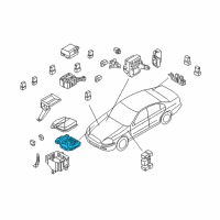 OEM 2004 Infiniti Q45 Housing-Relay Box Diagram - 24383-AR00A