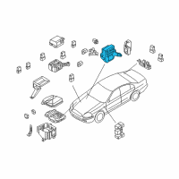 OEM 2006 Infiniti Q45 Block-Junction Diagram - 24350-AR211