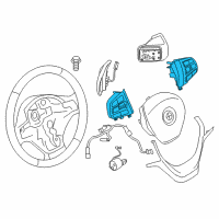 OEM BMW 435i xDrive Sport Multifunct Steering Wheel Switch Diagram - 61-31-9-261-862