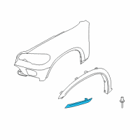 OEM 2011 BMW X6 Side Marker Reflector Left Diagram - 63-14-7-179-991