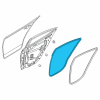 OEM Hyundai Weatherstrip Assembly-Rear Door Side LH Diagram - 83130-F2000