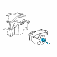 OEM 1999 Dodge Ram 1500 Van Motor Pkg-Heater Blower Diagram - 4638058AB