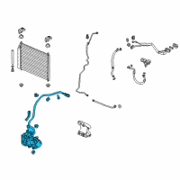 OEM 2017 Acura RLX Compressor Assembly Diagram - 38800-R9S-A02