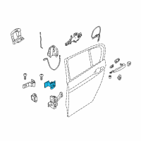 OEM 2013 BMW ActiveHybrid 3 Hinge, Rear Door, Upper, Right Diagram - 41-52-7-284-546