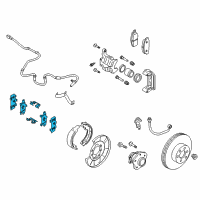 OEM 2015 Nissan Rogue Hardware Kit Diagram - D4080-4BA0A