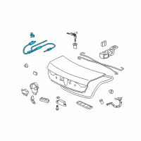 OEM 2012 Honda Accord Cable, Trunk & Fuel Lid Opener Diagram - 74880-TA0-A01