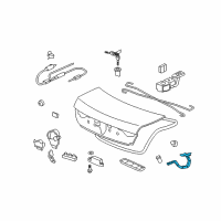 OEM 2008 Honda Accord Hinge, R. Trunk Diagram - 68610-TA5-A00ZZ